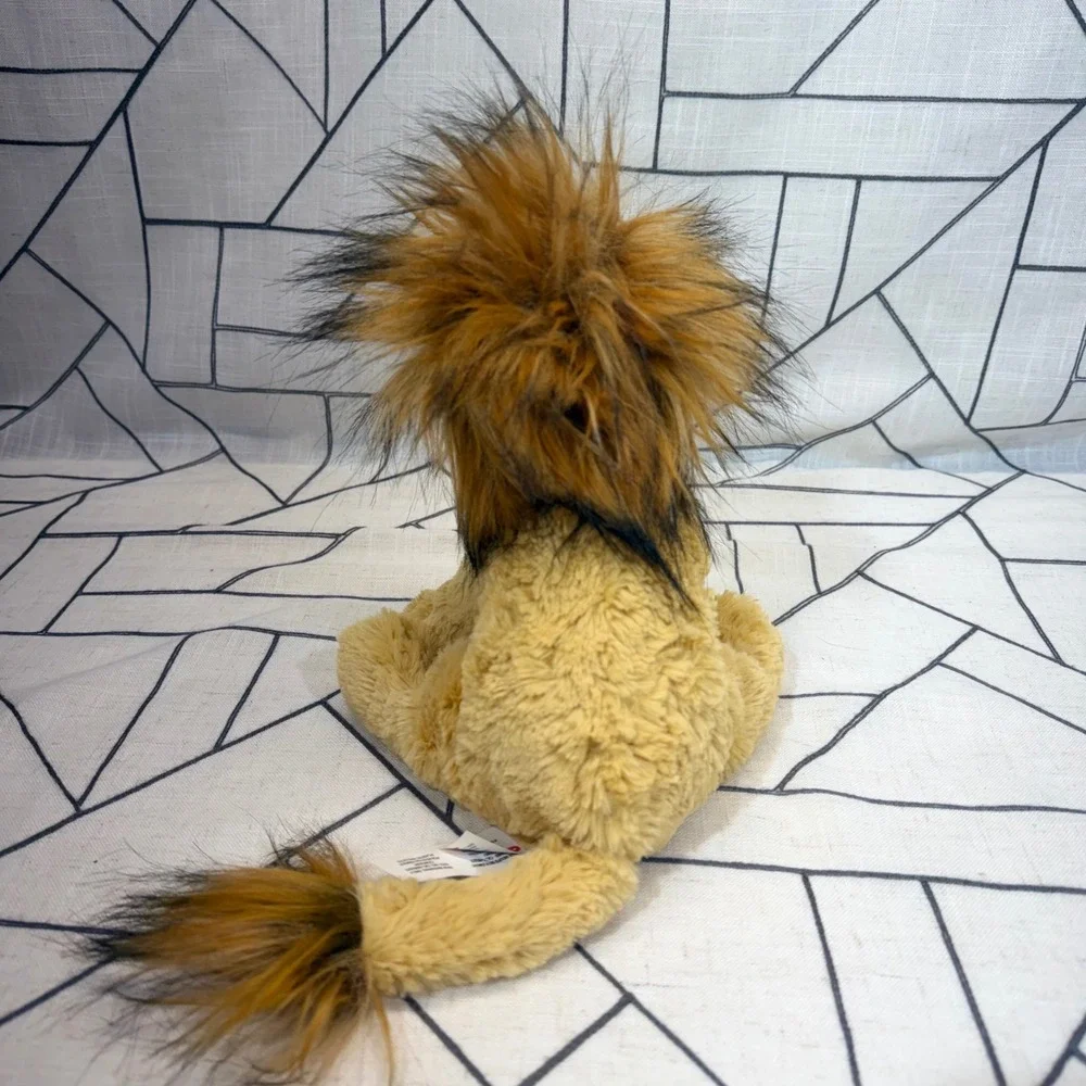 Gund Cozys Lion 8in Tan Plush Stuffed Animal Faux Fur Mane 6049944